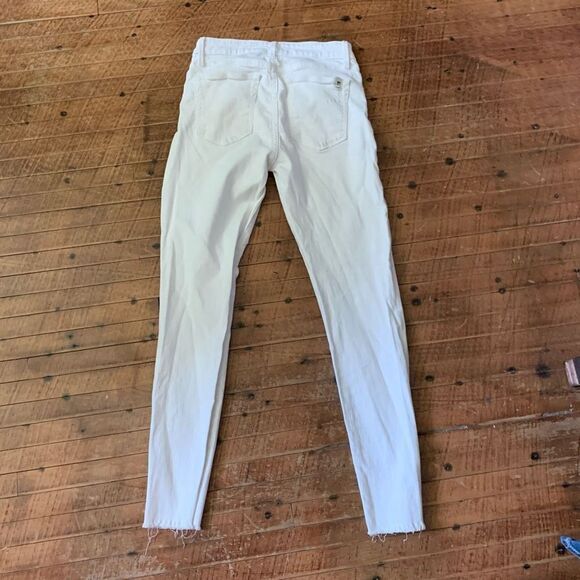 Joe’s Jeans white raw hem high rise ankle skinny size 25 jeans - Picture 3 of 4